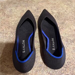 Rothy's Black and Blue Flats